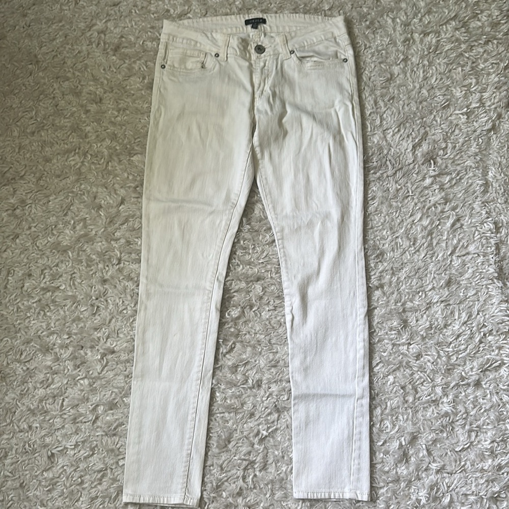 Y2K White Lowrise Skinny Jeans